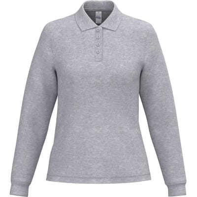Damespolo met lange mouwen iDeal Basic Brand