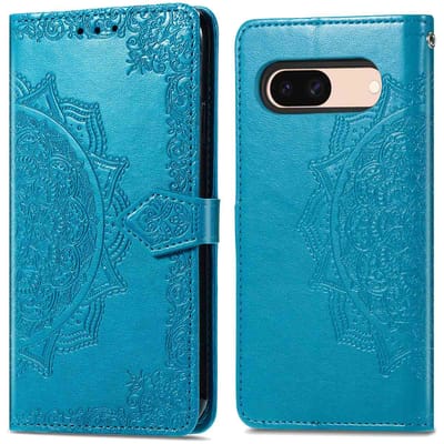 imoshion Hoesje - Geschikt voor Google Pixel 8a - Mandala Bookcase - Turquoise