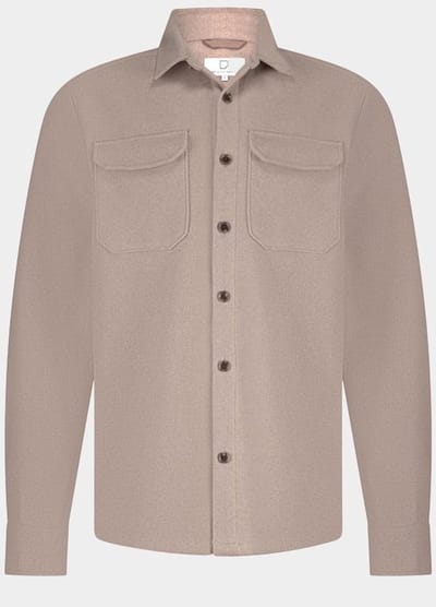 Born With Appetite Overshirt Beige Reggie Shirtjacket BWA25314RE04/820 sand