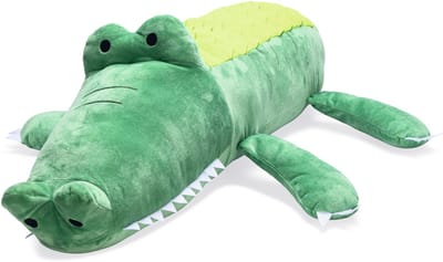 Beeztees Hondenknuffel Krokodil - Hondenspeelgoed - Pluche - Hide N Seek - Maat XL -84x54x22,5 cm