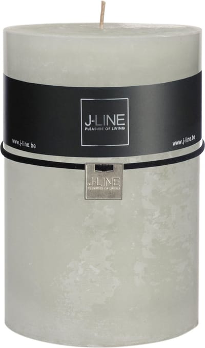 J-Line cilinderkaars - poedergroen - extra large - 95U - 6 stuks