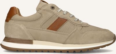Mazzeltov Heren Lage sneakers Madrid - Beige - Textiel - Maat 40