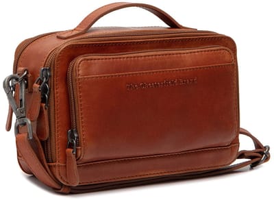 Chesterfield Rovon Waxed Pull Up Schoudertas - Cognac