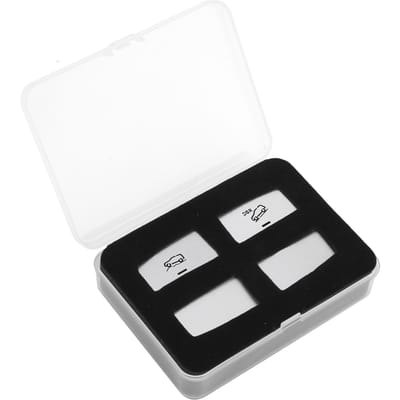 4 pièces Garniture de bouton de réglage de suspension Autocollant argenté Adapté pour Mercedes Benz ML GL GLE GLS white