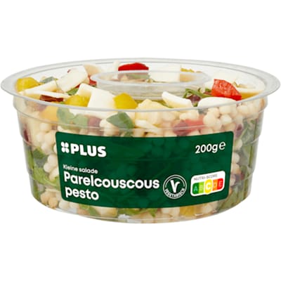 Kleine salade parelcouscous pesto