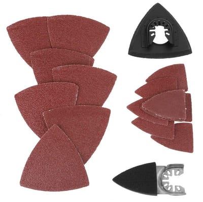Dailygoody - Triangle Sandpaper - 82-delige Schuurset - Multi-functioneel voor Hout en Kunststof - Geschikt voor Diverse Materialen - Inclusief 82 Sch