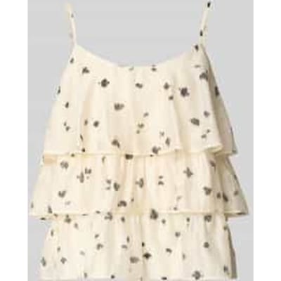 Blousetop van lyocellmix in laagjeslook