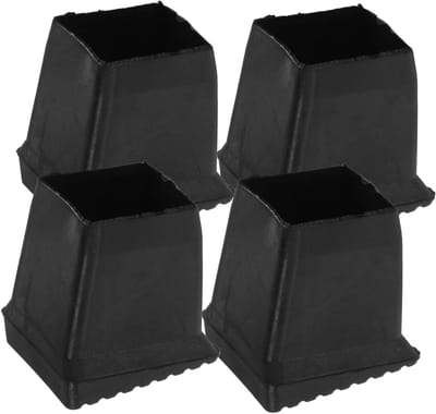 Vervangende Laddermat - Ladderdoppen Rubber - Veilig Gebruik - Antislip Ontwerp - 4x3.5x3.5CM - Zwart