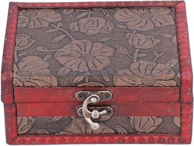 Vintage sieraden schatkist - Kleine houten souvenirdoos voor decoratie, cadeau en kinderen