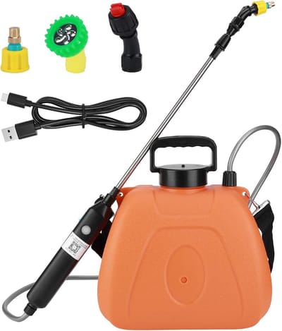 Elektrisch Sproeiapparaat - Oranje - USB-oplaadbaar - Verstelbare Schouderriem - Voor Tuinieren