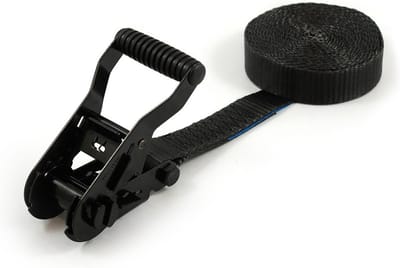 Spanband (sjorband) - 2,5T - 35mm - 1-delig met ratel - Zwart - 5m