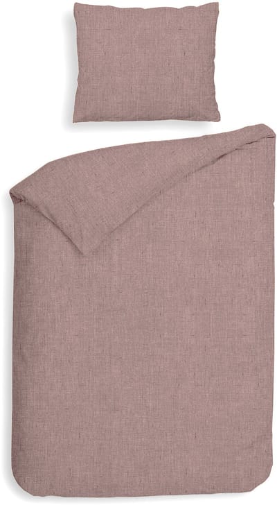 Heckettlane Dekbedovertrek Franela - Flanel - 140x200-220 cm - Eenpersoons - Roze