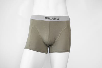 RELAKZ - Boxershort Heren - 2-Pack - Organisch Katoen - Oil Groen - Maat S