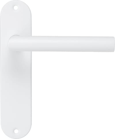 Calzio - Deurklink Wit - Kort Rond Schild