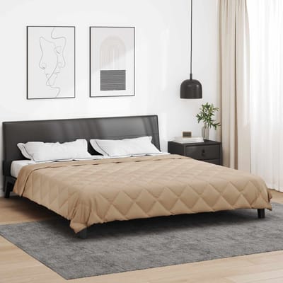 vidaXL - Zomer - Deken - 200 - x - 200 - cm - Zomer - 200 - gsm - Taupe