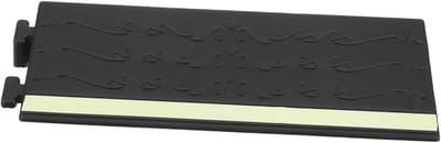 Drempelhulp met Nachtlampje - Rolstoel Oprit - Makkelijk Overbruggen - Verstelbaar Rubber - 30x10x4 cm - Zwart