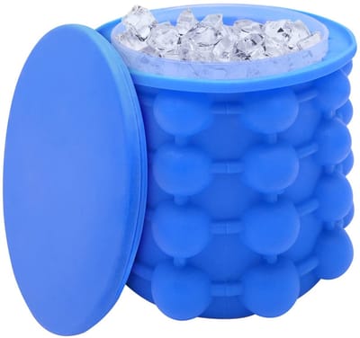 Dailygoods- IJsemmer Dubbelwandig met Deksel - Silicone Ijsemmer
