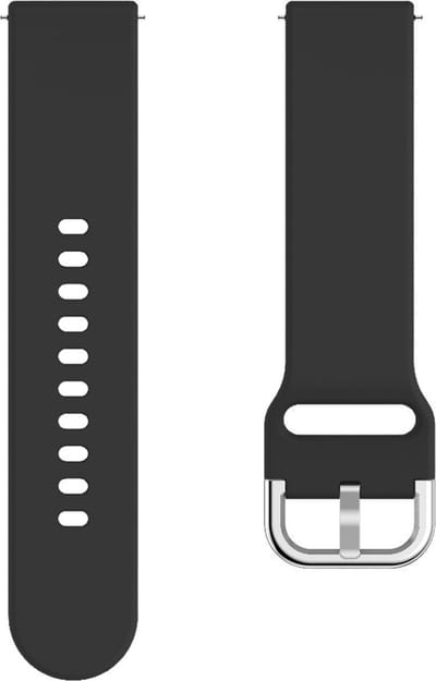 Go Go Gadget - Smartwatch - Horlogebandje - Geschikt voor Samsung Gear S3 Frontier Gear S3 Classic en Galaxy Watch 46mm - Siliconen Bandje - Zwart