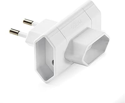 Drievoudige stekkeradapter 10 A 250 V ivoorwit | Veilig en eenvoudig te installeren