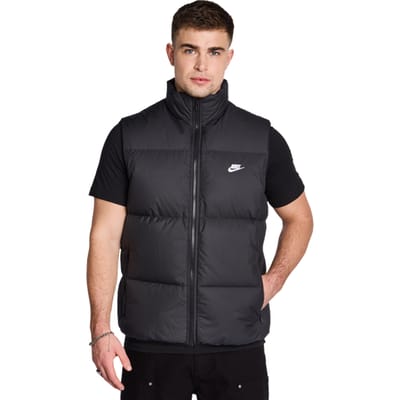 Nike Club Puffer Vest Jassen Heren - Zwart - Maat L - Poly Woven