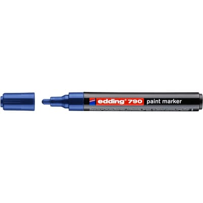 Paintmarker edding 790 op alcoholbasis 2-3mm blauw