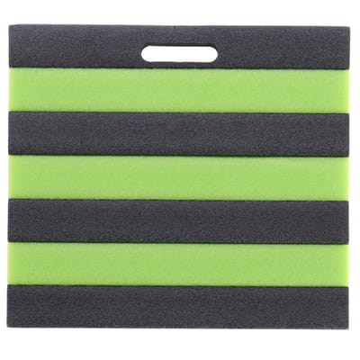 Kniemat zwart-groen comfortabel tuinieren 35x30 cm speelplezier.