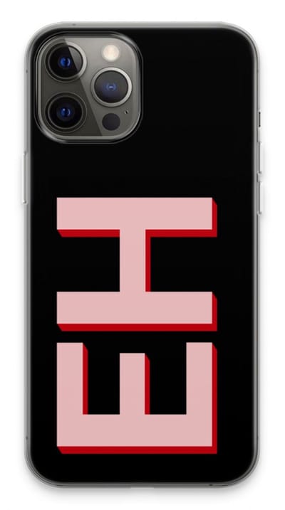 Gepersonaliseerd - Case Company® - Hoesje geschikt voor iPhone 13 Pro Max hoesje - Monogram - Soft Cover Telefoonhoesje - Bescherming aan alle Kanten en Schermrand