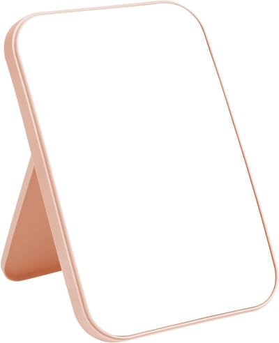 Opvouwbare Make-up Spiegel 20 x 13,4 cm - Draagbare Rectangular Reis Spiegel met Stand voor Bureau en Kaptafel, Perfect voor Reizen en Kamperen