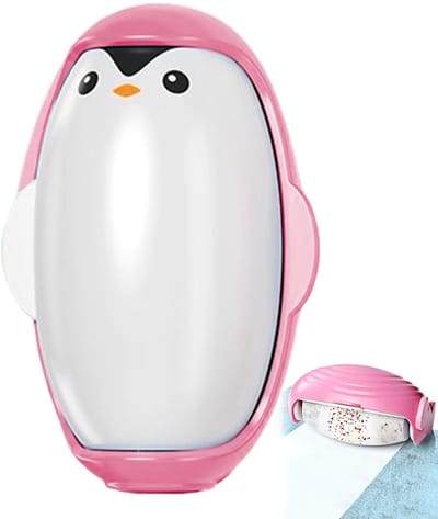 MTTProducts - Penguin Shape Lint Roller - Herbruikbare Lintverwijderaar - Roze - Wasbare Lintroller - Ideaal voor Kleding - Handig in Gebruik