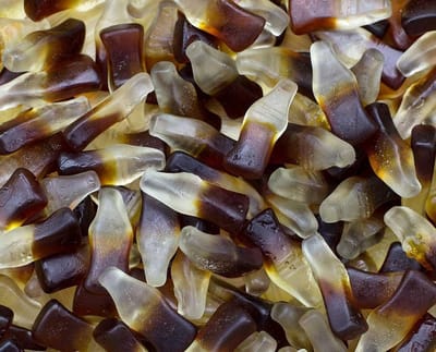 Candy Freaks Suikervrije Zachte Cola Flesjes 450 gram - Lactosevrij - Glutenvrij - Snoep - Snoepgoed - Sinterklaas en kerst