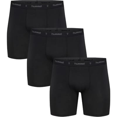 Hummel Herren Boxershorts 3-Pack Elastischer Bund Klassisches Design