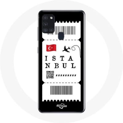Coque Samsung Galaxy A21S Billet d'avion Istanbul