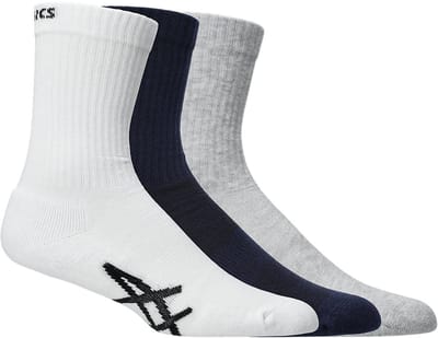 ASICS Sport Crew Sock - Sokken - Maat 35-38 - Wit Grijs - Sports - Hardlopen - Unisex Sokken