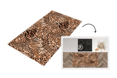 Keukenloper - Loper keuken - Patronen - Tijger - Luipaardprint - 120x60 cm - Keukenloper vinyl
