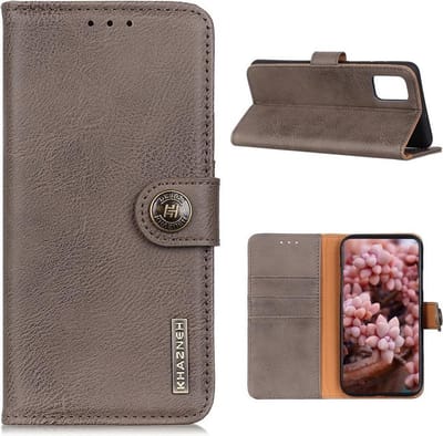 KHAZNEH Hoesje - Geschikt voor Samsung Galaxy S20 FE Hoesje - KHAZNEH Classic Book Case - Grijs