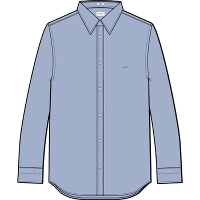 Satin Lange Mouwen Shirt Gant