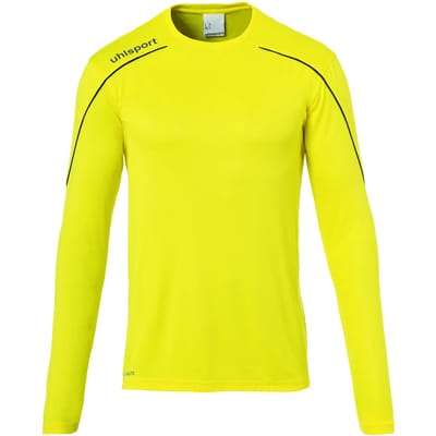 Uhlsport Stream 22 Voetbalshirt Lange Mouw Kinderen - Geel / Zwart | Maat: 140