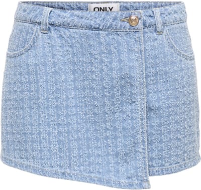 ONLY - ONLTEXAS BOUCLE REG DNM SKORT BJ Dames Skirt