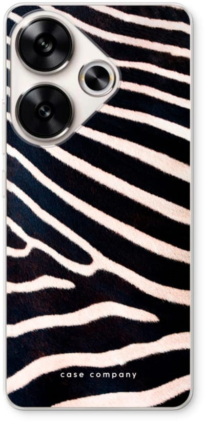Case Company® - Hoesje geschikt voor Xiaomi Poco F6 hoesje - Zebra - Soft Cover Telefoonhoesje - Bescherming aan alle Kanten en Schermrand