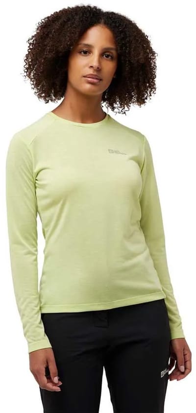Jack Wolfskin Vonnan T-shirt Met Lange Mouwen Groen S Vrouw