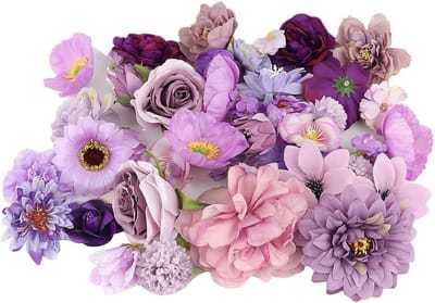 Kunstbloemen Slingers - Nep Bloemen - Decoratie Buiten - Levendig Kleurenpalet - 3-10 cm - Paars