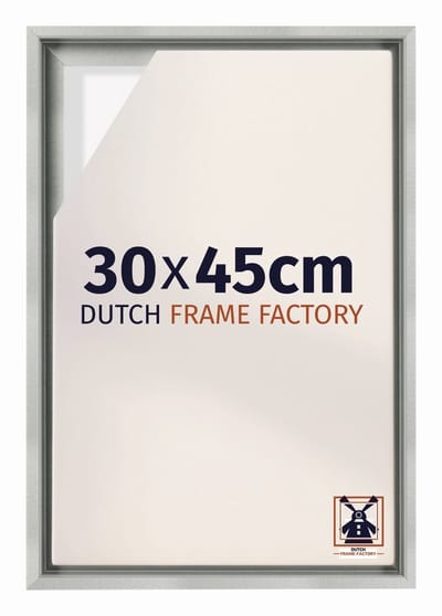 Baklijst 30x45 cm - Zilver Mat - Geschikt voor Canvasdoek - MDF Baklijst Lausanne