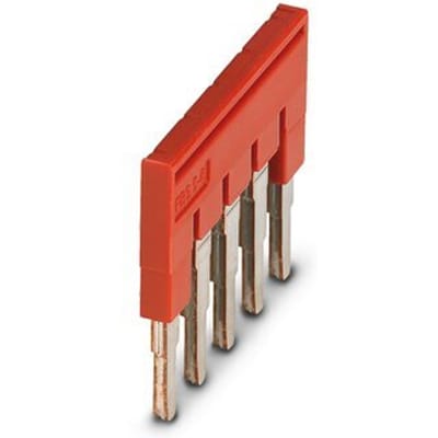 Phoenix Contact 5-Pool Plug-In Brug FBS 5-6 Rood - 3030349 [5 Stuks]