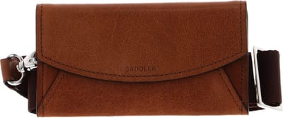 SADDLER Leren Portemonnee Schoudertas Lycksele Crossbody Bag Tan Bruine