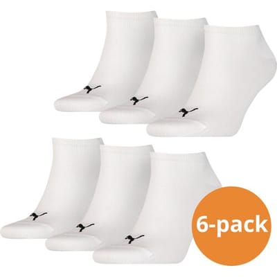 Puma sokken Sneaker wit 6-pack-35/38