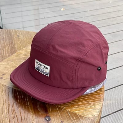 Mode Korte Rand 5-Panel Pet Sneldrogend Geborduurd Baseballpet Verstelbaar Lichtgewicht Zonbeschermingspet Dames Heren pink