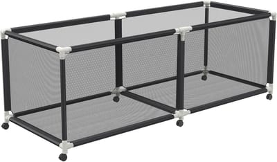 Zwembad Opbergbox - Rol Organizer - Spullen Opbergen - UV Bestendig Gaas - 230 cm Breed - Zwart