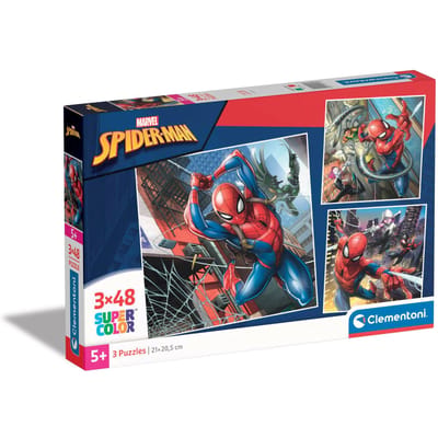 Clementoni Jigsaw Puzzle Super Color Square Marvel Spiderman 3x48pcs. 2D Puzzels