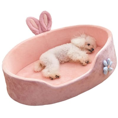 Canapé Lit pour Chien Respirant Amovible Lavable Chaud Confortable Facile d'Entretien pour Chiens Chats