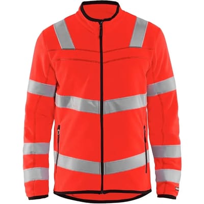 Blåkläder 4941-1010 Microfleecevest High Vis Fluor Rood maat 4XL